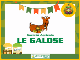 Conosciamo la società agricola Le Galose