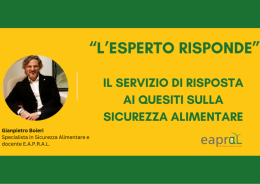 “L’esperto risponde”: un nuovo servizio per gli associati in materia di sicurezza alimentare
