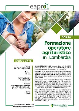 Formazione operatore agrituristico in Lombardia